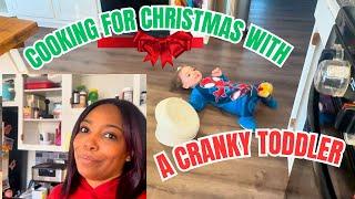 DITL OF A FAMILY OF 7| COOKING CHRISTMAS DINNER| SHE WAS SO CRANKY 