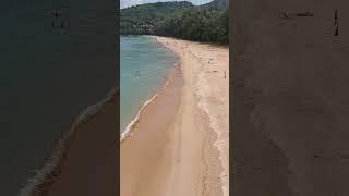 Drone view Nai Thon beach #phuket #thailand #naithonbeach