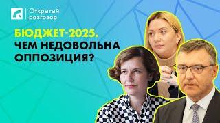 Бюджет-2025. Чем недовольна оппозиция? | «Открытый разговор» на ЛР4