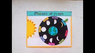 Working model of Phases of Moon |science project on Phases of moon|Model of Moon Phases |