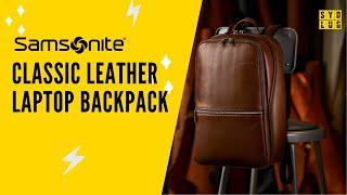 Samsonite Classic Leather 14.1" Laptop Backpack