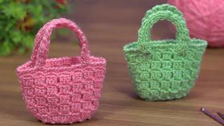 ️Incredible️Crochet very easy mini handbag /bolsa de ganchillo/bolsa de crochê/örgü mini çanta