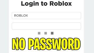 How To Login To roblox Accounts Without Password or Email or Phone