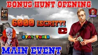  RECORD NAZIONALE BONUS HUNT OPENING MAIN EVENT  6000 ISCRITTI  - ANSO SLOT ONLINE LIVE