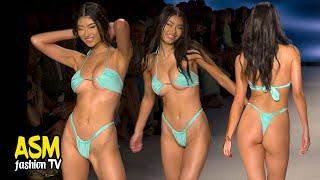 Gloria Tang SHINES in SLOW MOTION at Miami Swim Week for VDM The Label