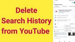 how to delete search history on YouTube | how to clear search history on YouTube | search history