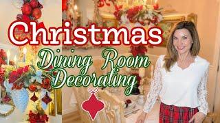 NEW!! DIY CHRISTMAS DINING ROOM DECORATING~ChandelierI Love Christmas ep 31 Olivia's Romantic Home