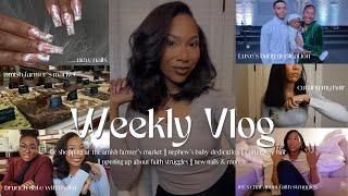 weekly vlog | I'm a GODMOM | let's chat about faith struggles | new haircut | brunch dates & more