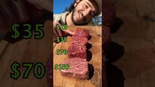 $150 vs $70 vs $35 vs $20 FILET MIGNON