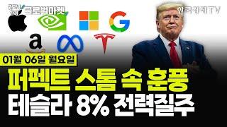 [01/06 #당잠사] 美 증시 데드캣바운스? | 엔비디아 4%▲·테슬라 8%▲ | 바이든 "US스틸 인수 불허" | 마소, AI에 화끈한 투자 | 美보건, 알코올과의 전쟁