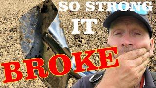 Metal Detecting Spade & I BROKE It in RECORD Time