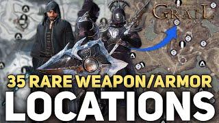 Tainted Grail - 35 Rare Weapon, Armor & Spell Locations (Cuanacht & Forlorn Swords)