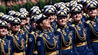 ЖЕНЩИНЫ В ПОГОНАХ на параде Победы в России⭐Women in Uniform #militaryparade2024 #женские_войска