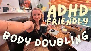 ADHD Body Doubling - work with me (breaks, music, chatting! ️)