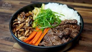 The Ultimate Venison Bulgogi Bowl - Korean BBQ Steak Marinade with Veggies Recipe