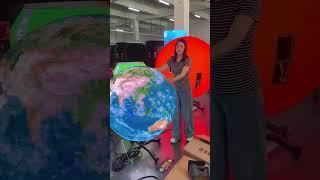Mobile exhibition spherical led display#leddisplaymanufacturer #exhibition #advertising