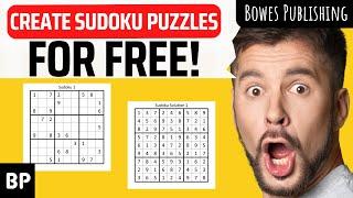 How To Create Sudoku Puzzles For FREE