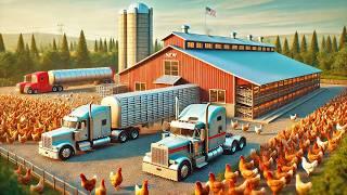 Building a HUGE $5,000,000 Chicken Confinement in Farming Simulator