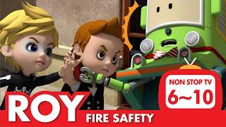 Fire Safety Full Episodes│06~10 Episodes│ROY's Safety Series│Safety Episodes│Robocar POLI TV