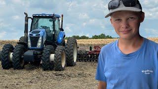 Spreading Manure and Working Dirt with my 14 year old brother