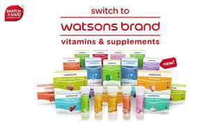 Try the New Watsons Brand Vitamins and Supplements