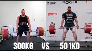 300kg vs 501kg Deadlift | Hafþór Júlíus Björnsson