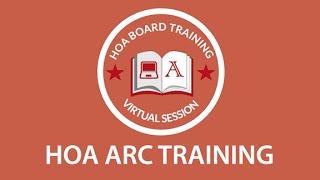 HOA Board Training: ARC