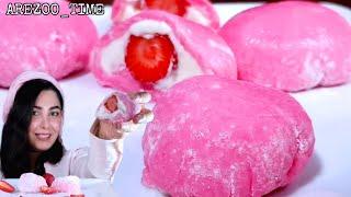 طرز تهیه موچی/کامل ترین و آسون ترین رسپی موچی با آرزو/mochi recipe by AREZOO/mochi homemade recipe