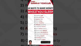 14 Ways To Make Money While You Sleep