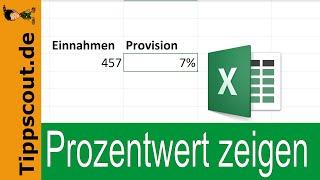 Excel: Wert in Prozent anzeigen [SCHNELLANLEITUNG]