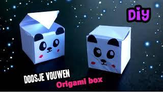  ORIGAMI EASY: PAPER BOX ORIGAMI  paper crafts,  tutorial,  paperwork, how to make