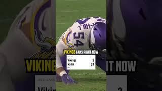 Vikings are down 21 going into halftime  #vikings #vikingsfootball #nfl #rams