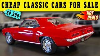 Chasing Legendary Classics! 15 Classic Cars Prices Unqiue Owner Deals Here!