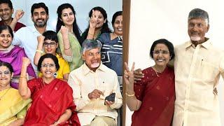 Chandrababu Naidu Nara Lokesh And Family Celebrates Grand Victory Of Andhra Pradesh Elections