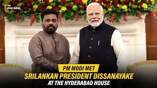 PM Narendra Modi meets Srilanka President Dissanayake at the Hyderabad House