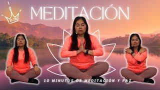 Meditación Guiada de 10 Min | Relaja tu Mente y Libérate del Estrés ‍️‍️| La Reina Activa 