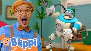 Blippi And ARPO - Robot Dance Off!! | @ARPOTheRobot | Cartoons For Kids