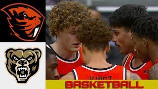 OREGON STATE vs OAKLAND Basketball Game Full Highlights 2024