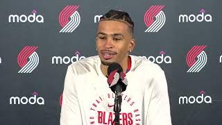 Toumani Camara Media Availability | 2024 Media Day | Portland Trail Blazers