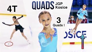 Quads in JGP Kosice 2021 (analysis) junior women