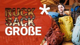 Rucksack - welche Größe ist die richtige für dich? | Bergzeit