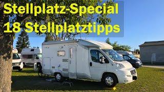 Wohnmobilstellplätze Special - 18 Stellplatztipps