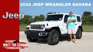 What's new for refreshed 2024 Jeep Wrangler Sahara? Full review and test drive.