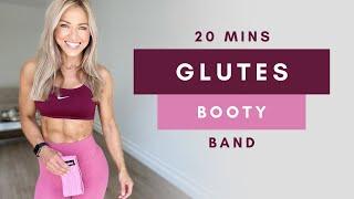 20 Min INTENSE GLUTE WORKOUT at Home with Resistance Band