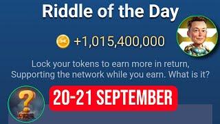 Riddle Of The Day X Empire 21 September | X Empire Riddle Of The Day | Riddle Of The Day Musk Empire