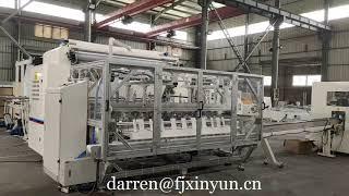 Automatic counting facial tissue machine production line