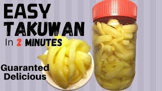 Takuwan | Crunchy Daikon Pickle | Delicious and Crispy