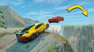 САМЫЕ ЭПИЧНЫЕ ПРЫЖКИ ЧЕРЕЗ КАНЬОН НА МАКСИМАЛЬНОЙ СКОРОСТИ В BEAMNG DRIVE!