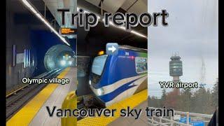 Trip report: Vancouver bc skytrain from Olympic village to YVR airport!  #tripreport