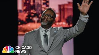 New Chicago Mayor Brandon Johnson Gets Ready for First Full Day as Mayor